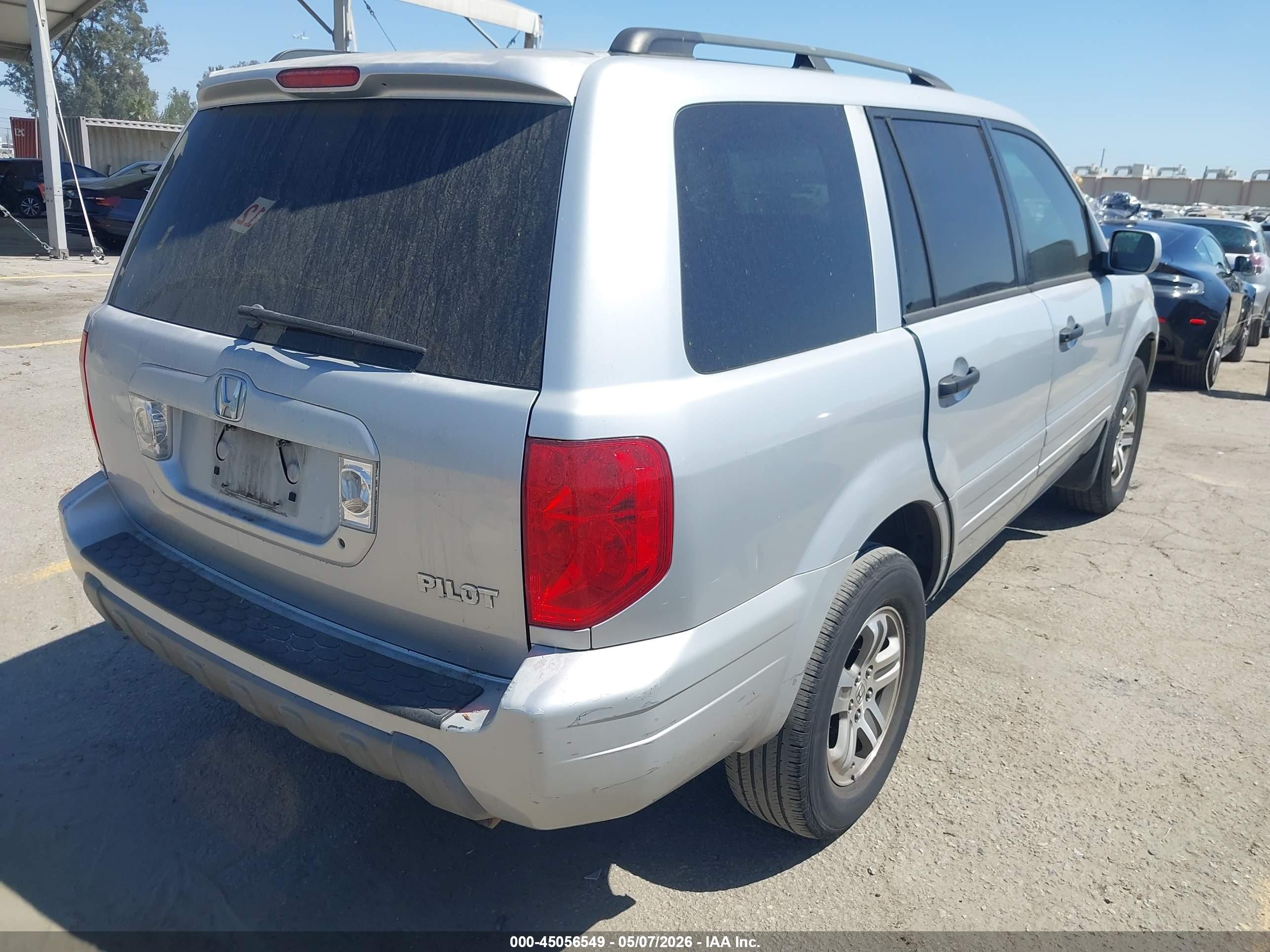 2004 Honda Pilot Ex-l Silver vin: 2HKYF18634H598836