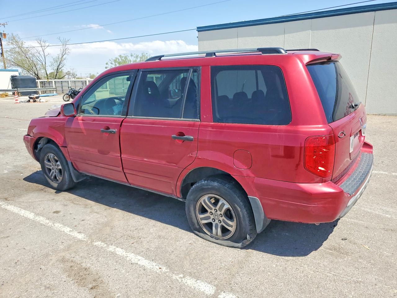 2004 Honda Pilot Exl Maroon vin: 2HKYF18634H619605