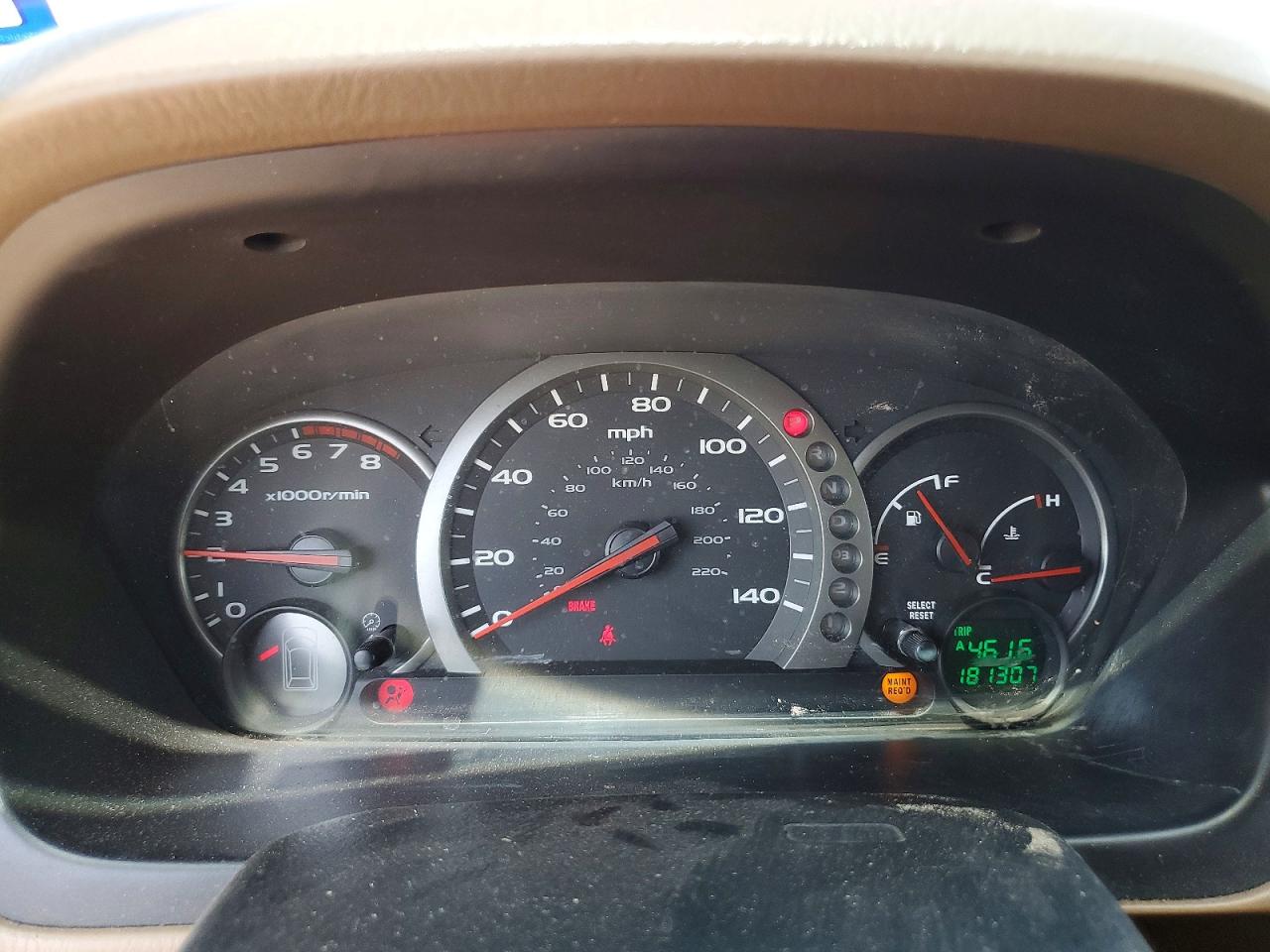 2004 Honda Pilot Exl Maroon vin: 2HKYF18634H619605