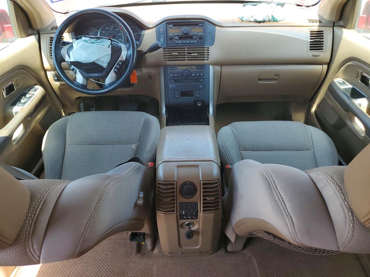 2004 Honda Pilot Exl Maroon vin: 2HKYF18634H619605