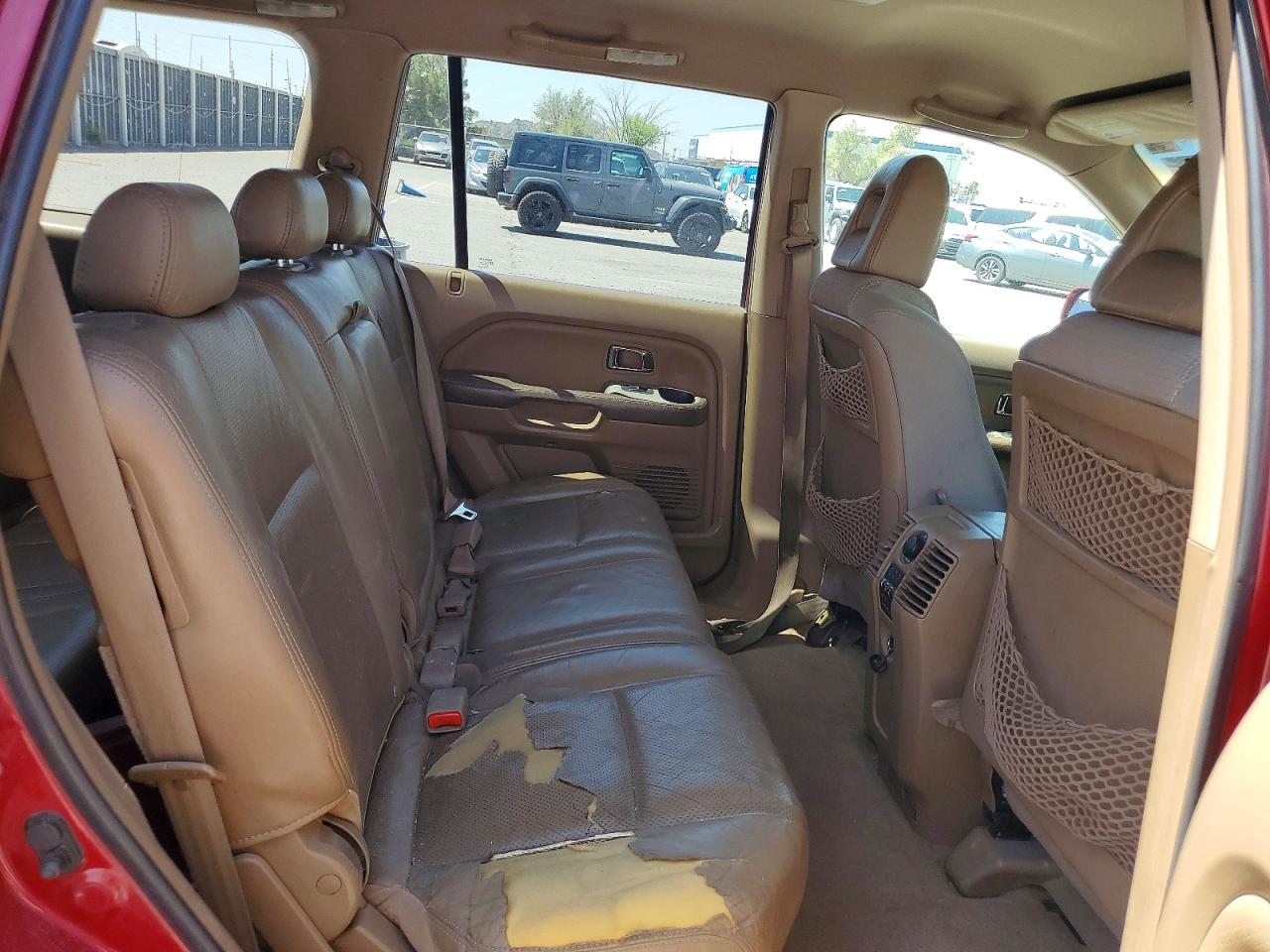 2004 Honda Pilot Exl Maroon vin: 2HKYF18634H619605
