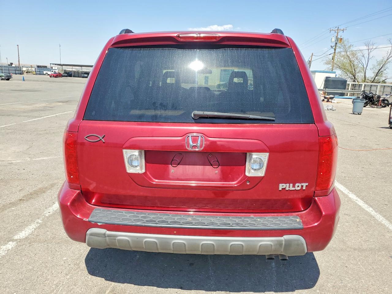 2004 Honda Pilot Exl Maroon vin: 2HKYF18634H619605