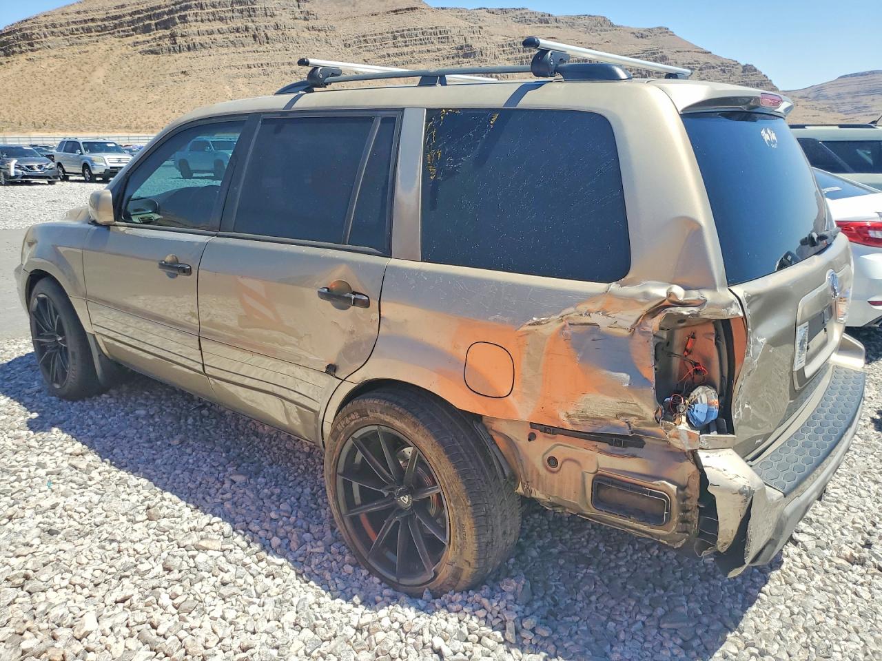 2005 Honda Pilot Exl Brown vin: 2HKYF18635H545748
