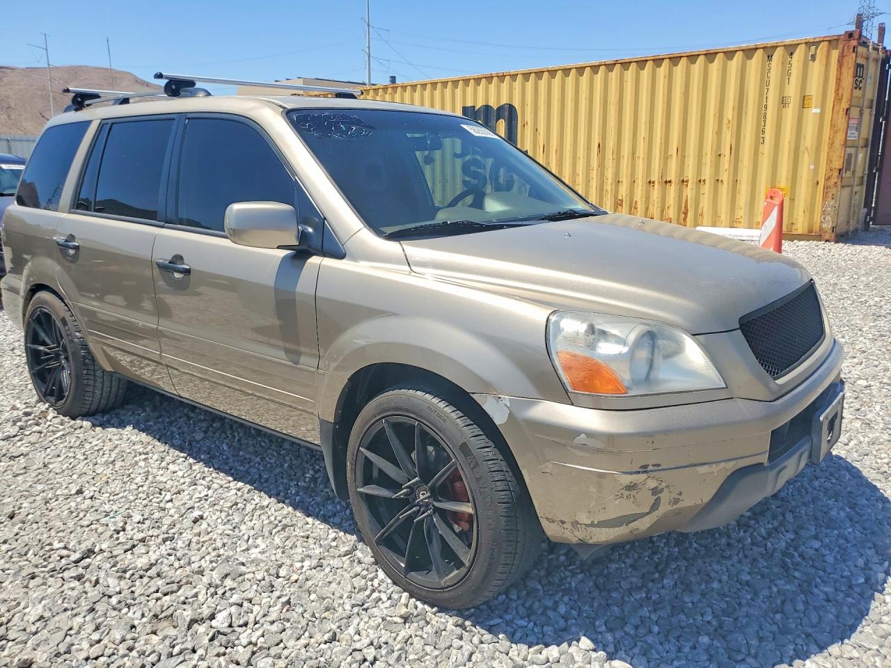 2005 Honda Pilot Exl Brown vin: 2HKYF18635H545748