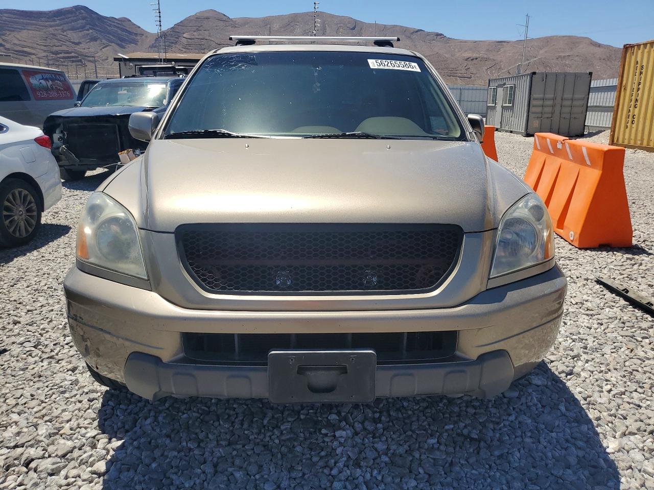 2005 Honda Pilot Exl Brown vin: 2HKYF18635H545748