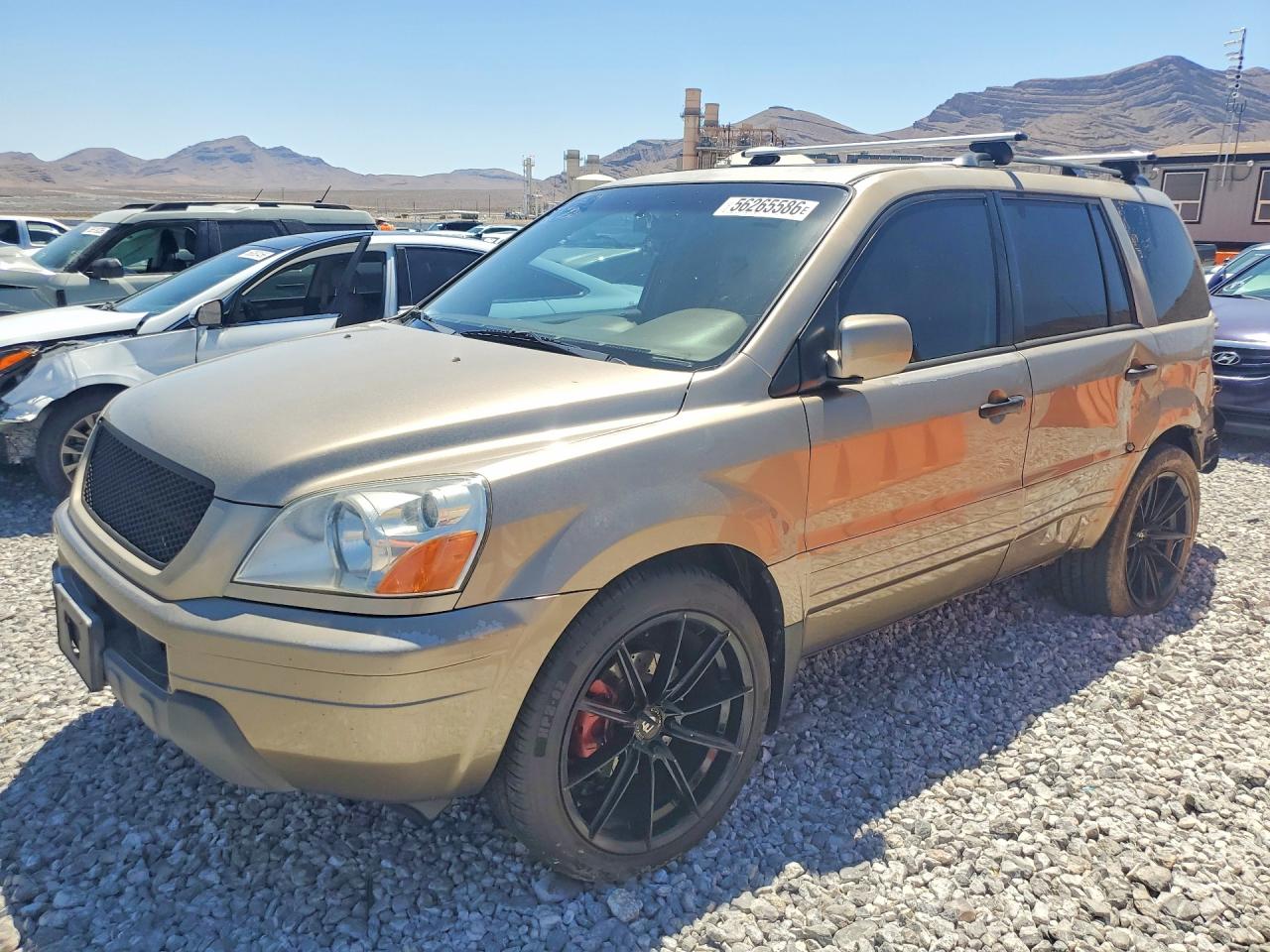 2005 Honda Pilot Exl Коричневый vin: 2HKYF18635H545748