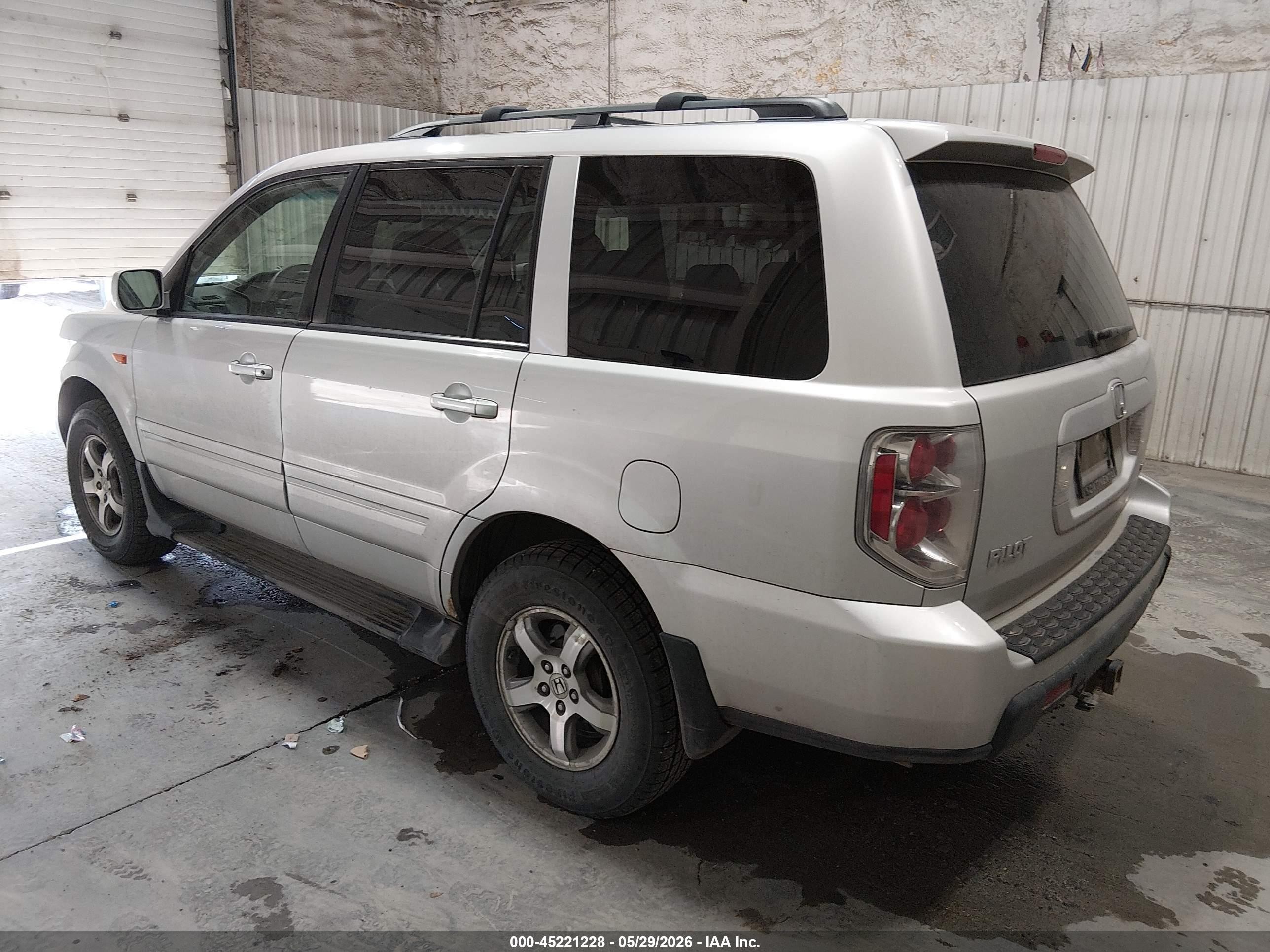 2006 Honda Pilot Ex-l Silver vin: 2HKYF18636H517160