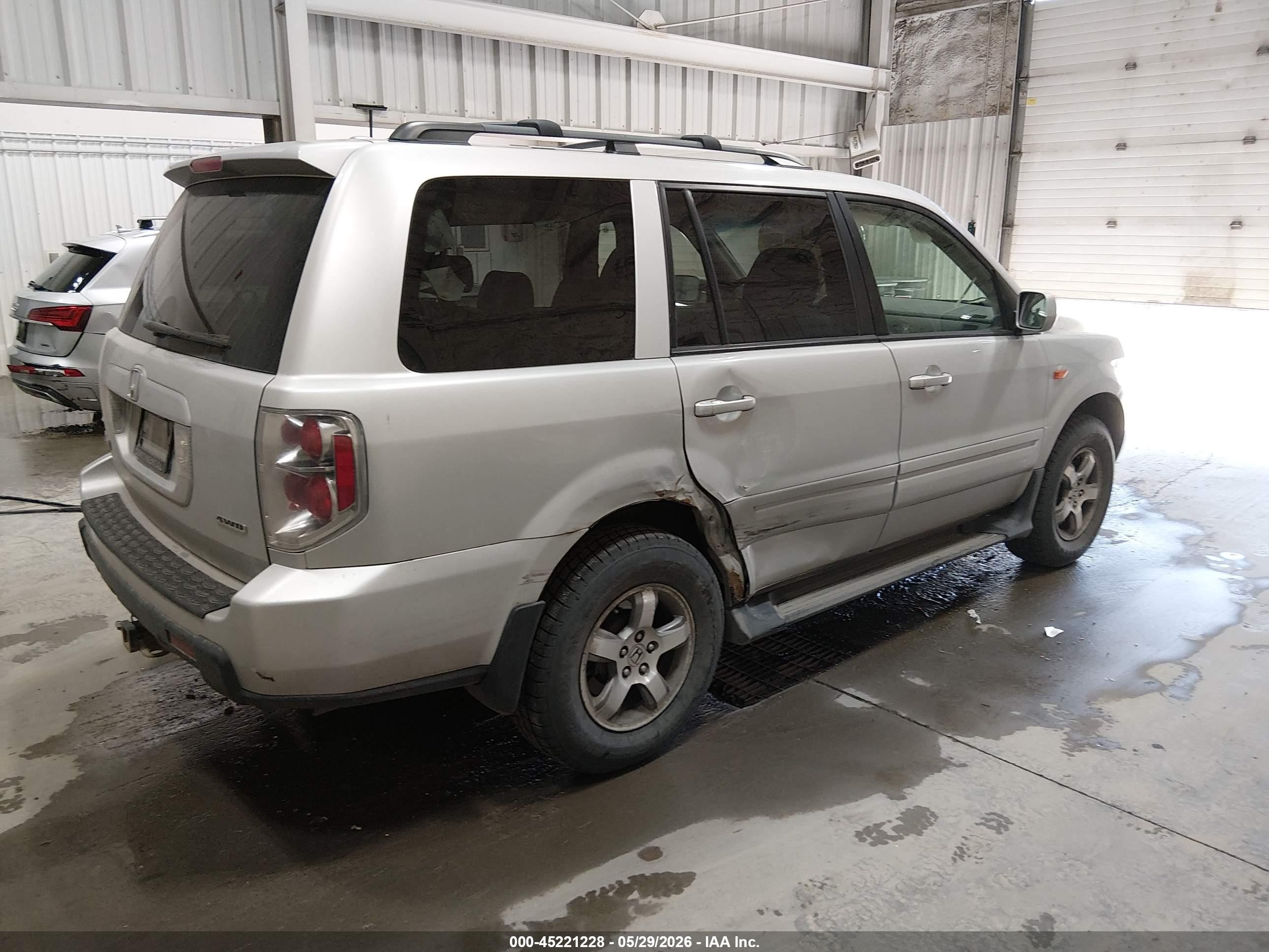 2006 Honda Pilot Ex-l Silver vin: 2HKYF18636H517160