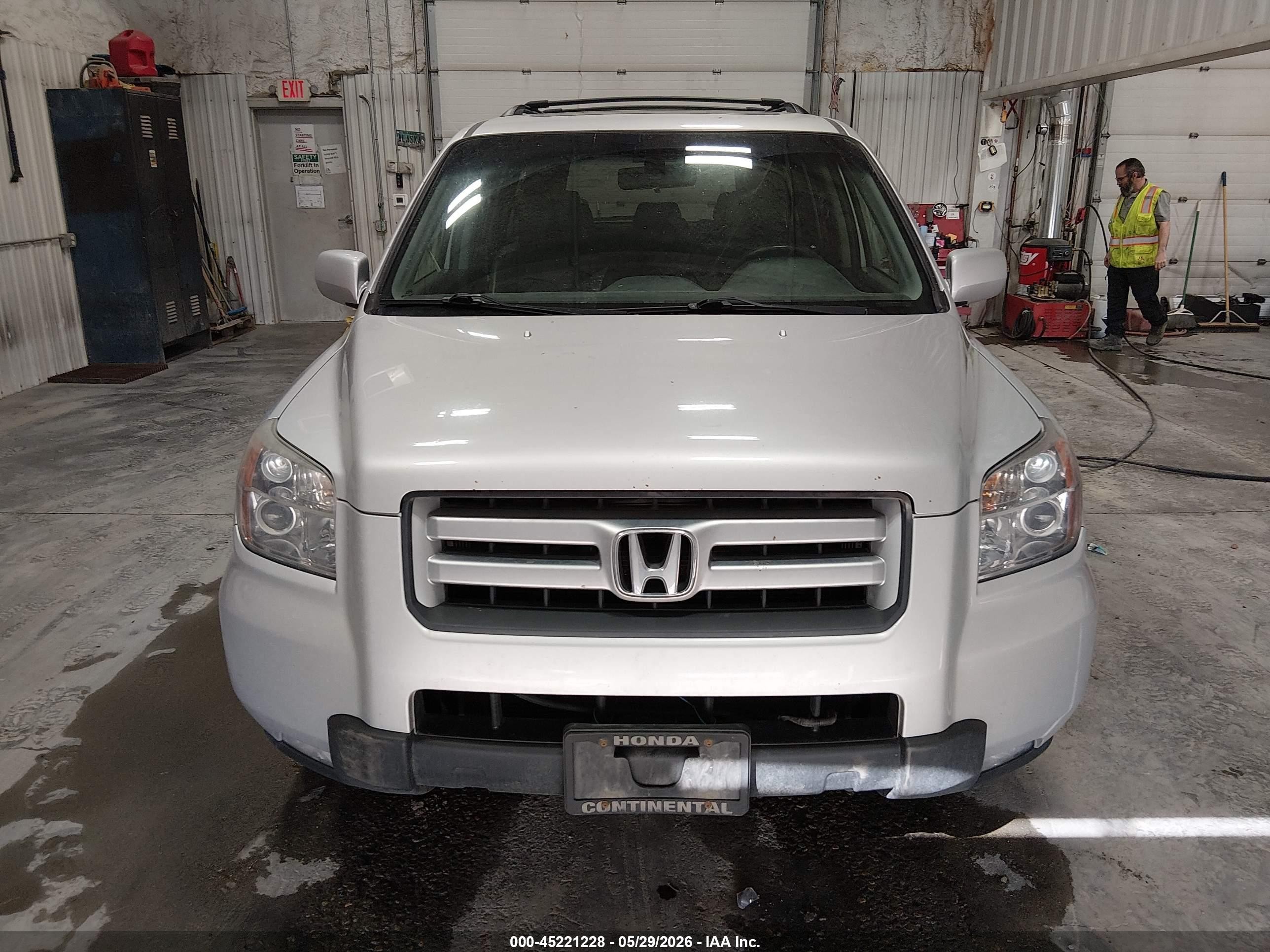 2006 Honda Pilot Ex-l Silver vin: 2HKYF18636H517160