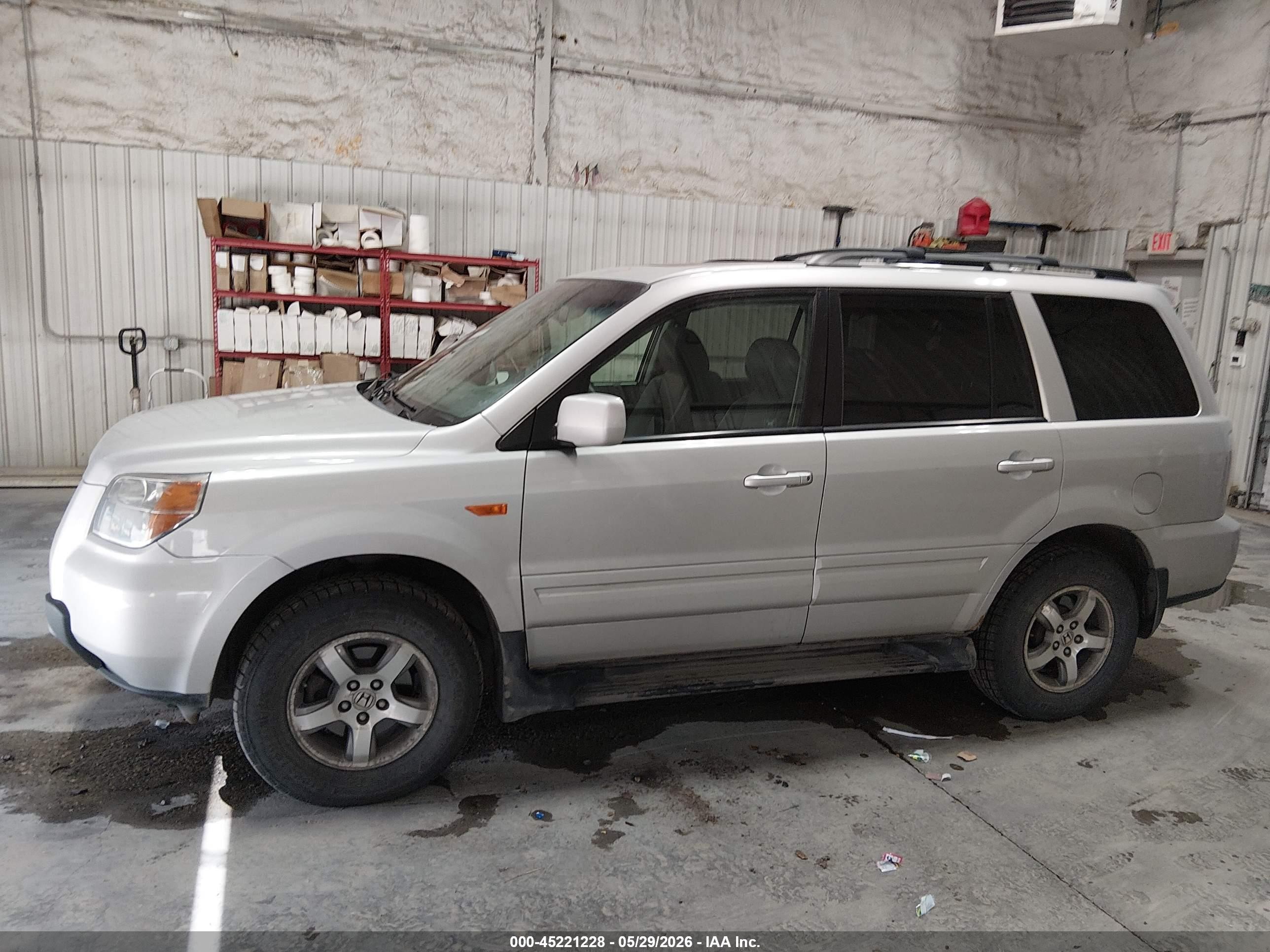 2006 Honda Pilot Ex-l Silver vin: 2HKYF18636H517160