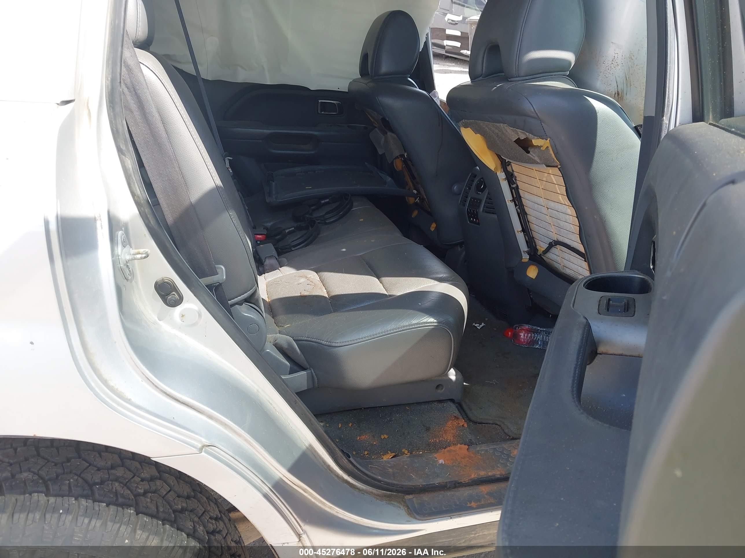 2007 Honda Pilot Ex-l Silver vin: 2HKYF18637H515474