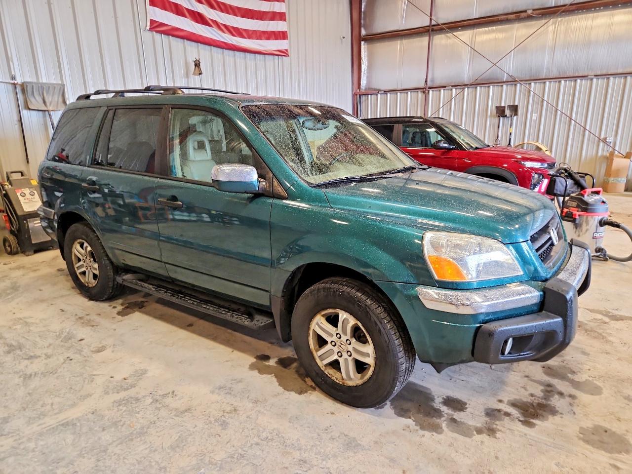 2003 Honda Pilot Exl Green vin: 2HKYF18643H503974