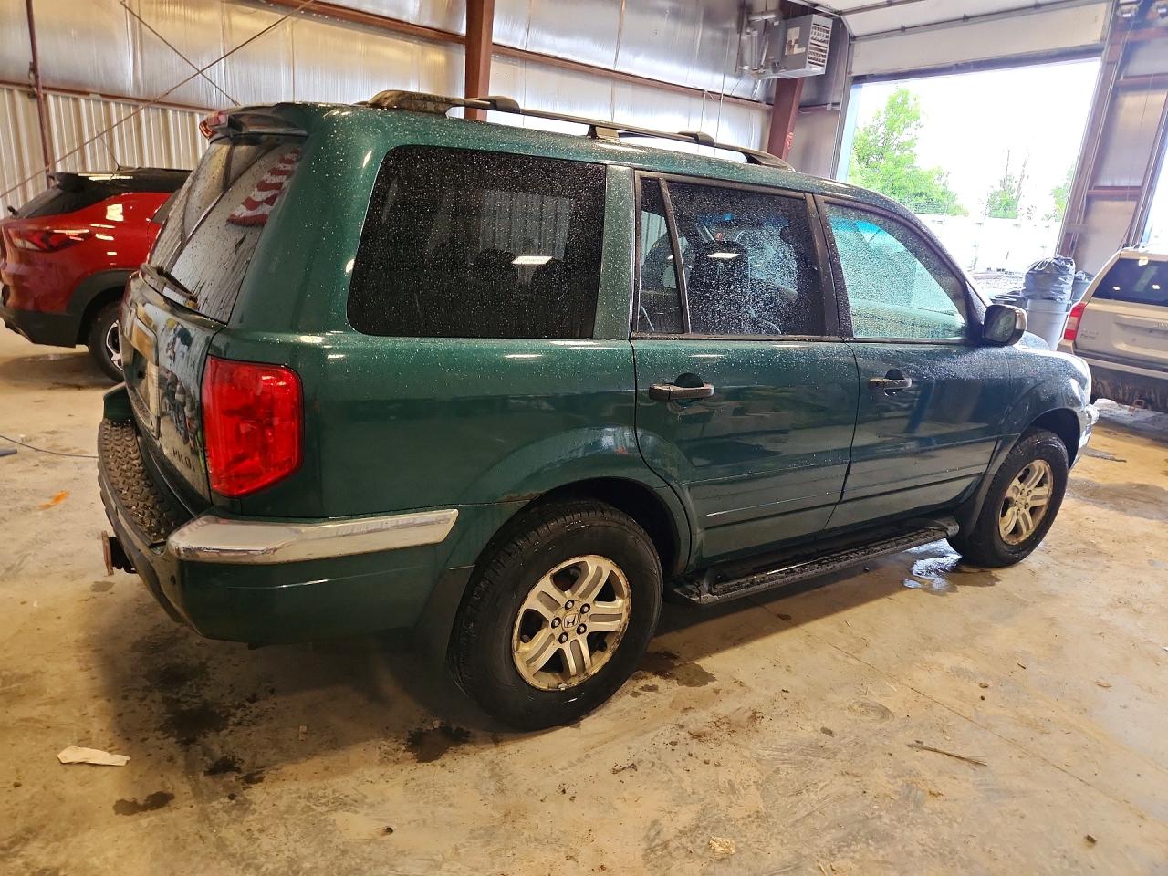 2003 Honda Pilot Exl Green vin: 2HKYF18643H503974