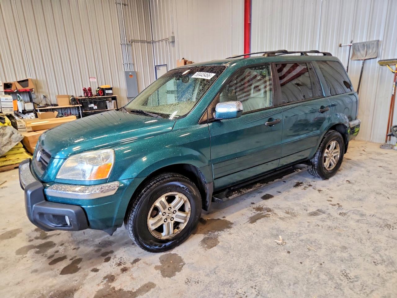 2003 Honda Pilot Exl Зеленый vin: 2HKYF18643H503974