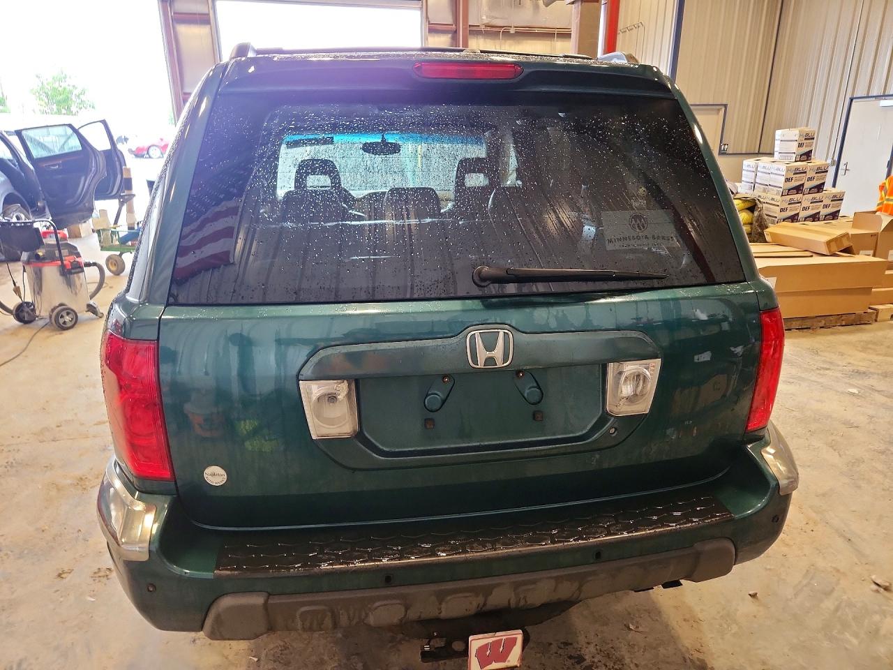 2003 Honda Pilot Exl Green vin: 2HKYF18643H503974