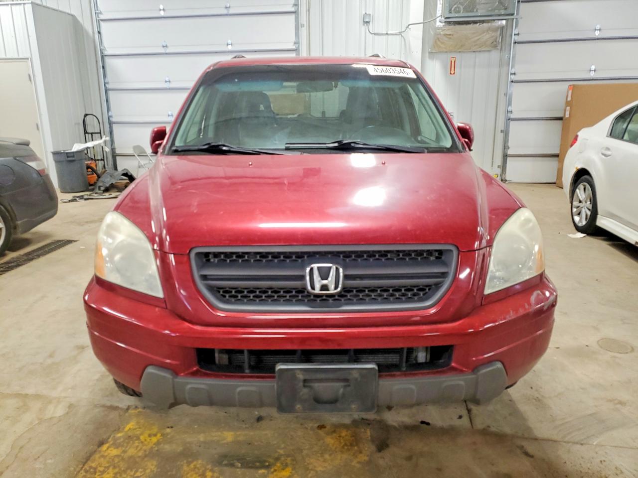 2003 Honda Pilot Exl Red vin: 2HKYF18643H522931