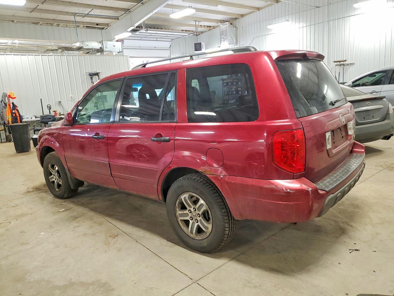 2003 Honda Pilot Exl Red vin: 2HKYF18643H522931