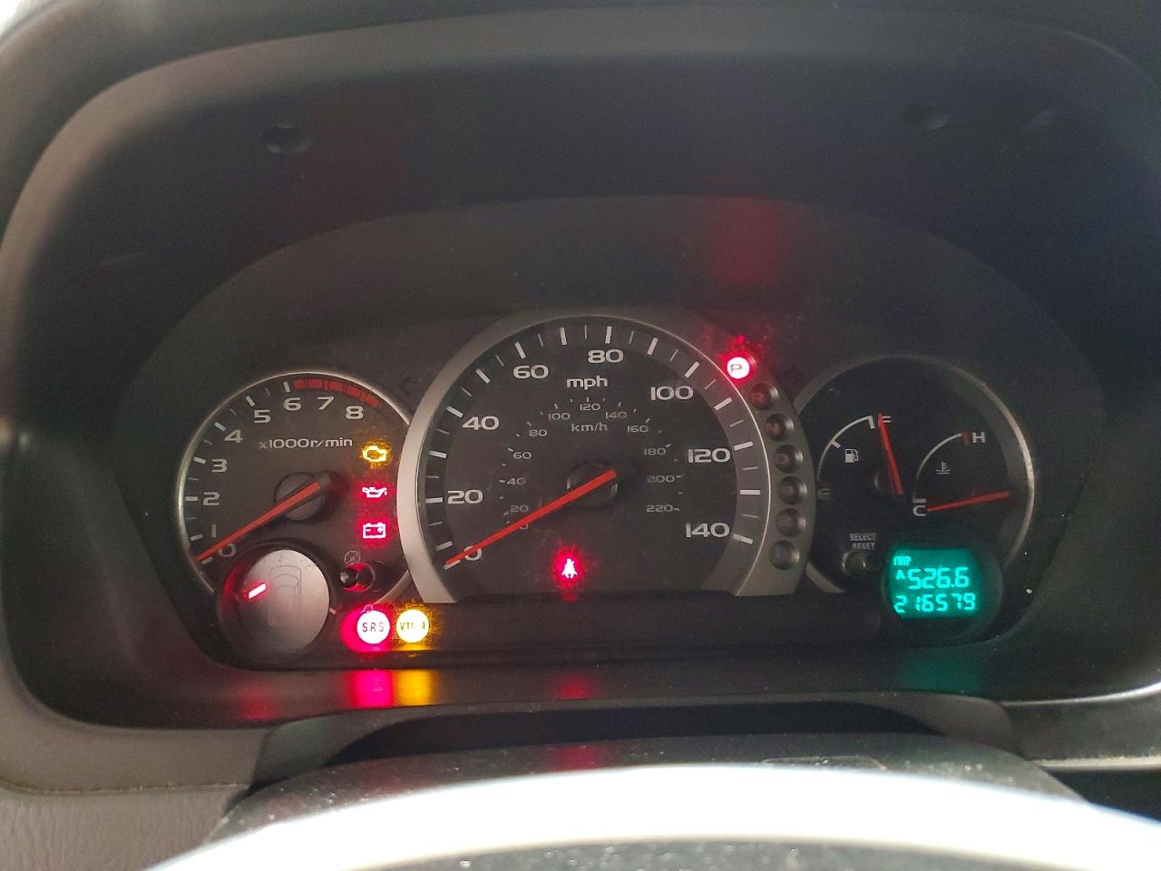 2003 Honda Pilot Exl Red vin: 2HKYF18643H522931