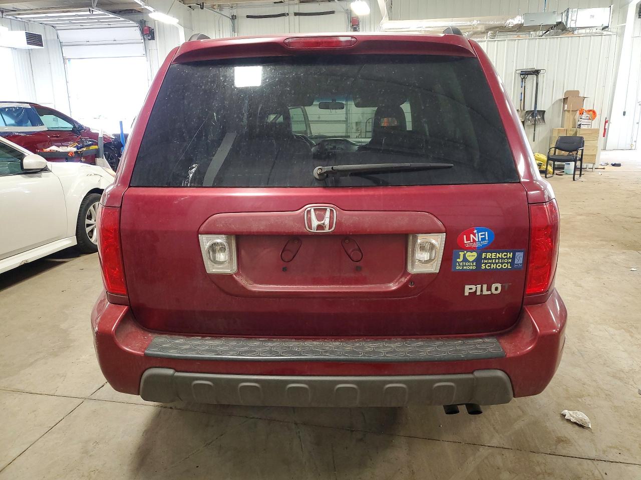2003 Honda Pilot Exl Red vin: 2HKYF18643H522931