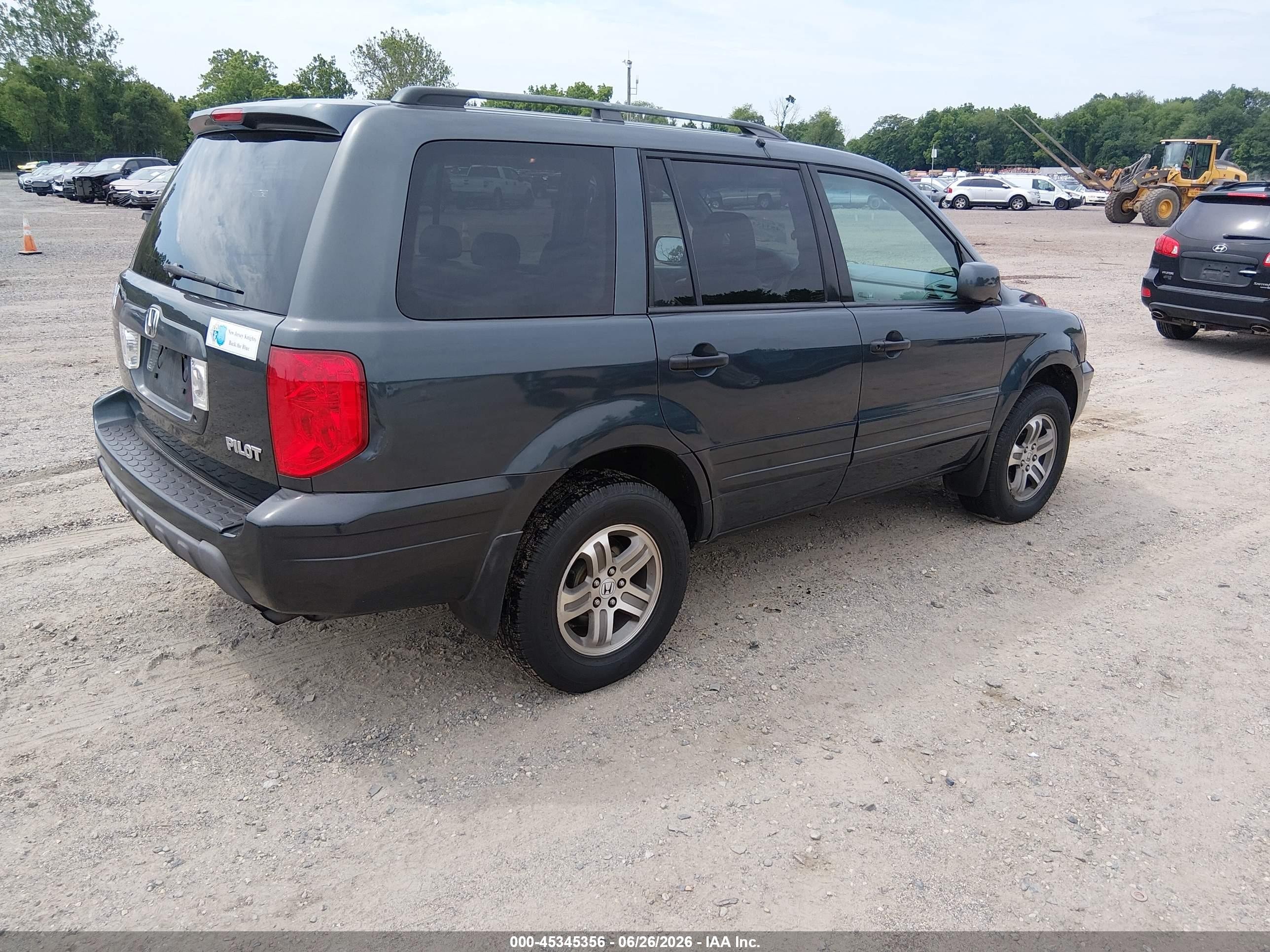 2003 Honda Pilot Ex-l Green vin: 2HKYF18643H578027