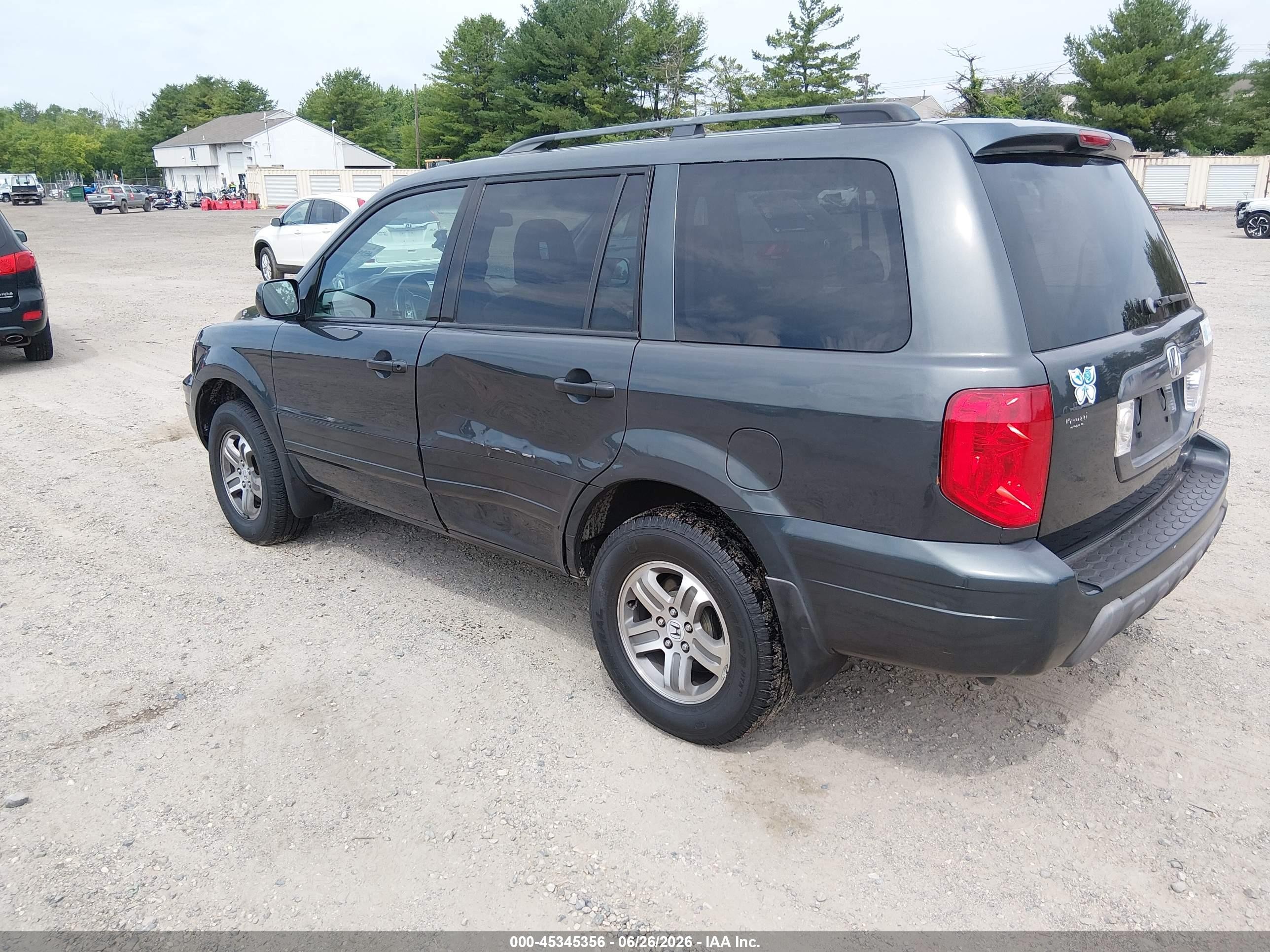 2003 Honda Pilot Ex-l Green vin: 2HKYF18643H578027