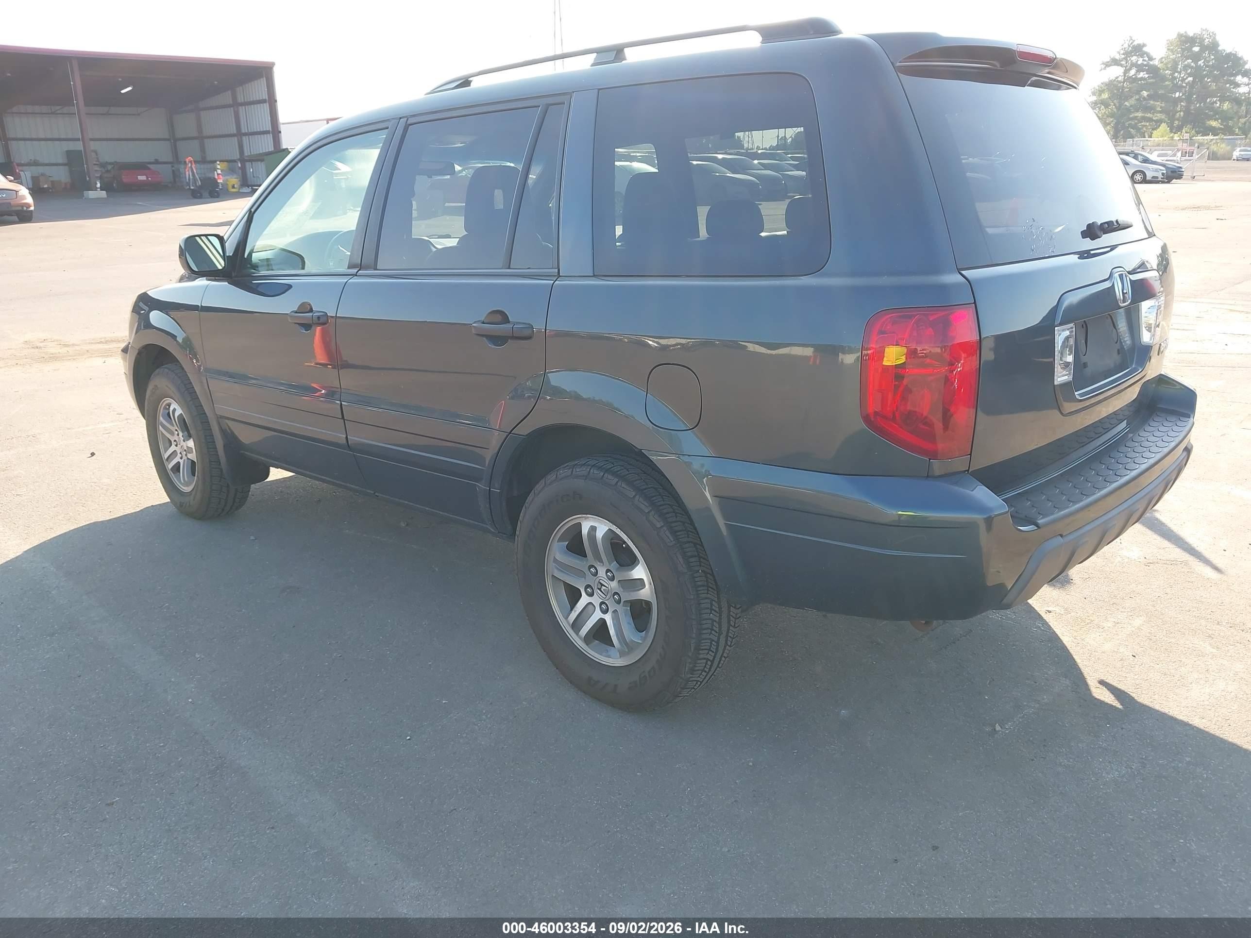 2004 Honda Pilot Ex-l Blue vin: 2HKYF18644H581351