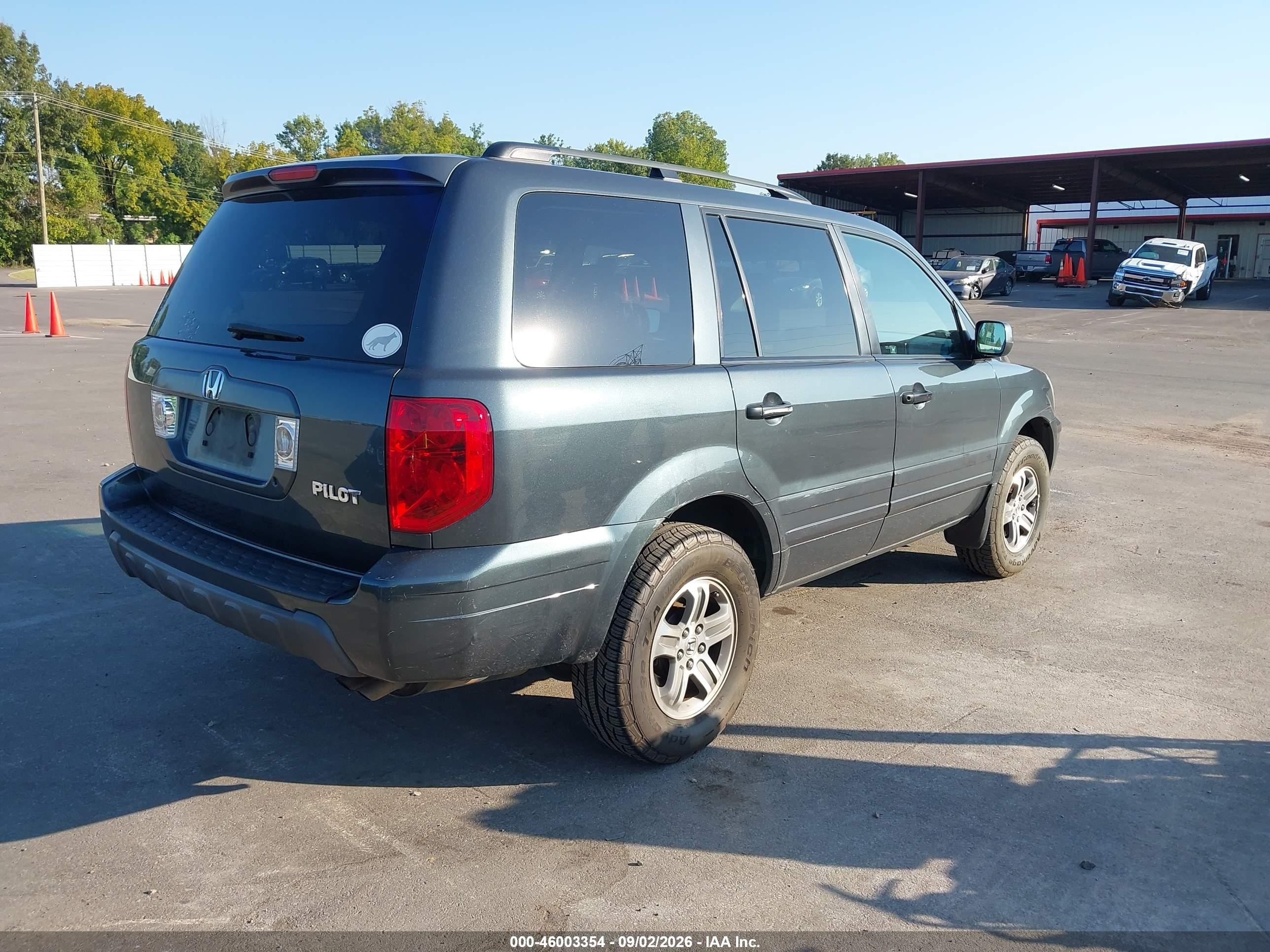 2004 Honda Pilot Ex-l Blue vin: 2HKYF18644H581351