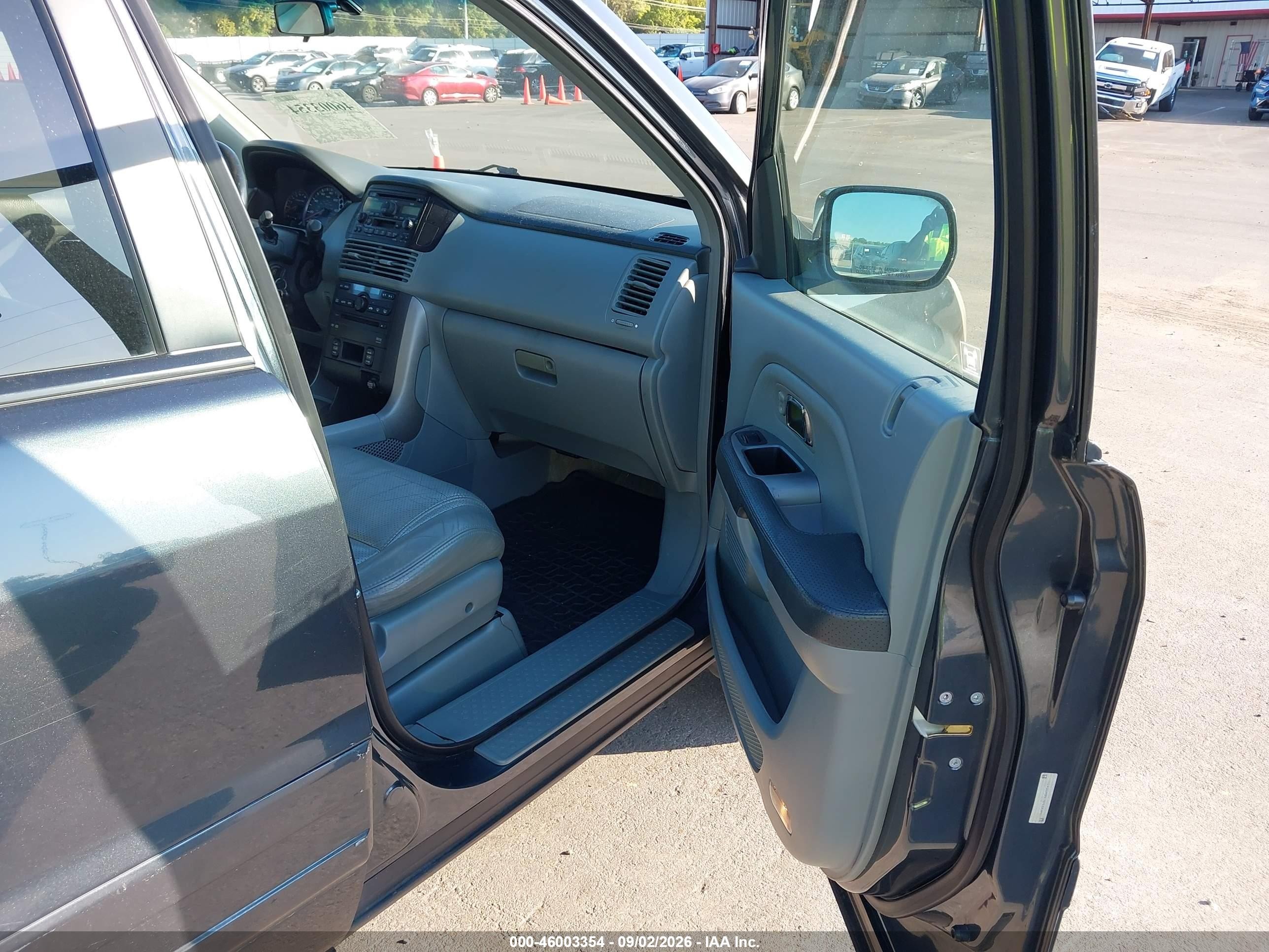 2004 Honda Pilot Ex-l Blue vin: 2HKYF18644H581351