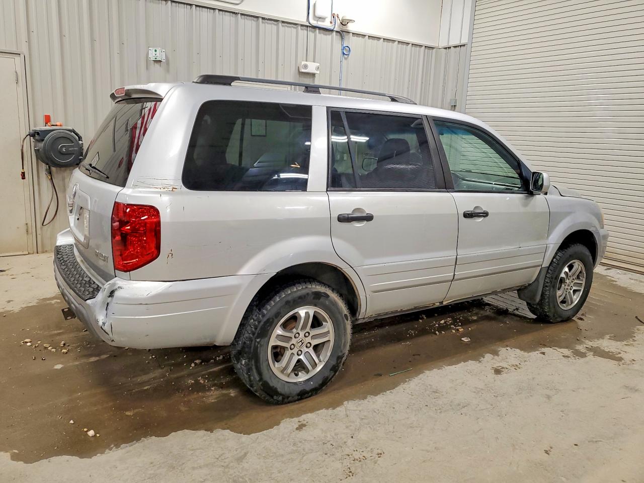 2004 Honda Pilot Exl Silver vin: 2HKYF18644H601145