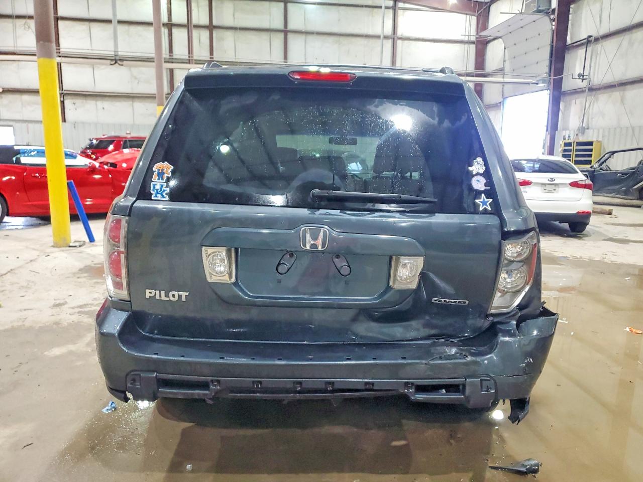 2006 Honda Pilot Ex Серый vin: 2HKYF18646H562463