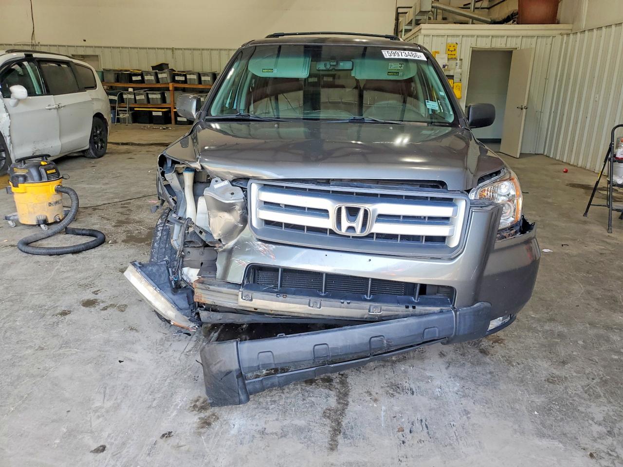 2007 Honda Pilot Exl Gray vin: 2HKYF18647H531229
