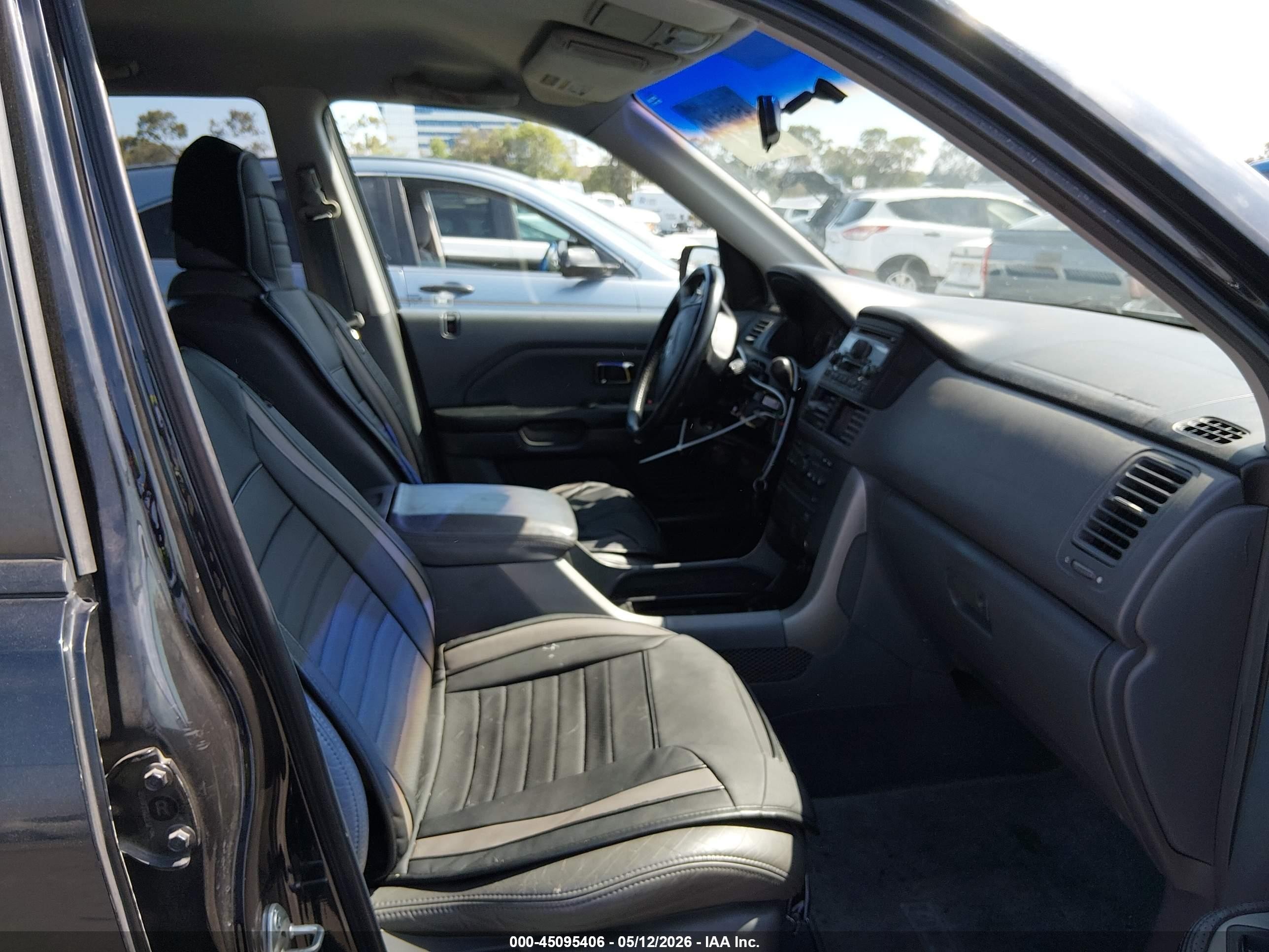 2003 Honda Pilot Ex-l Black vin: 2HKYF18653H543478