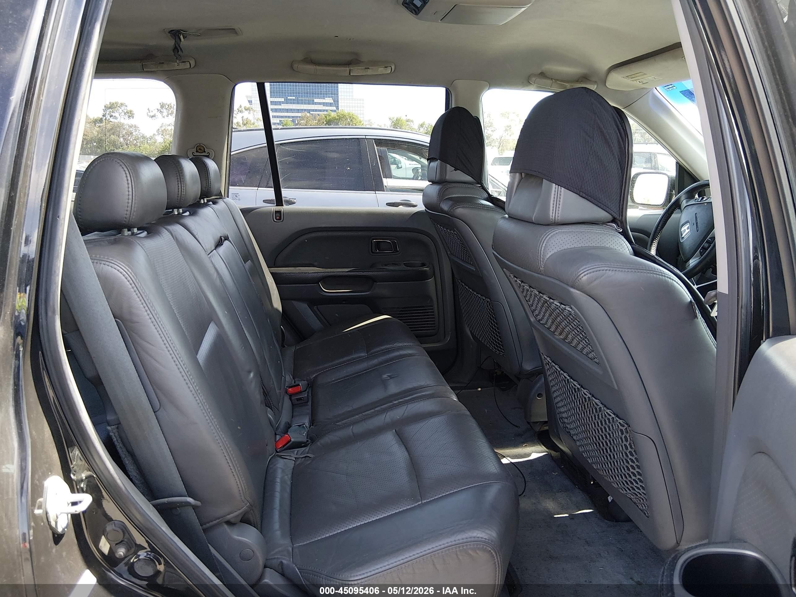 2003 Honda Pilot Ex-l Black vin: 2HKYF18653H543478