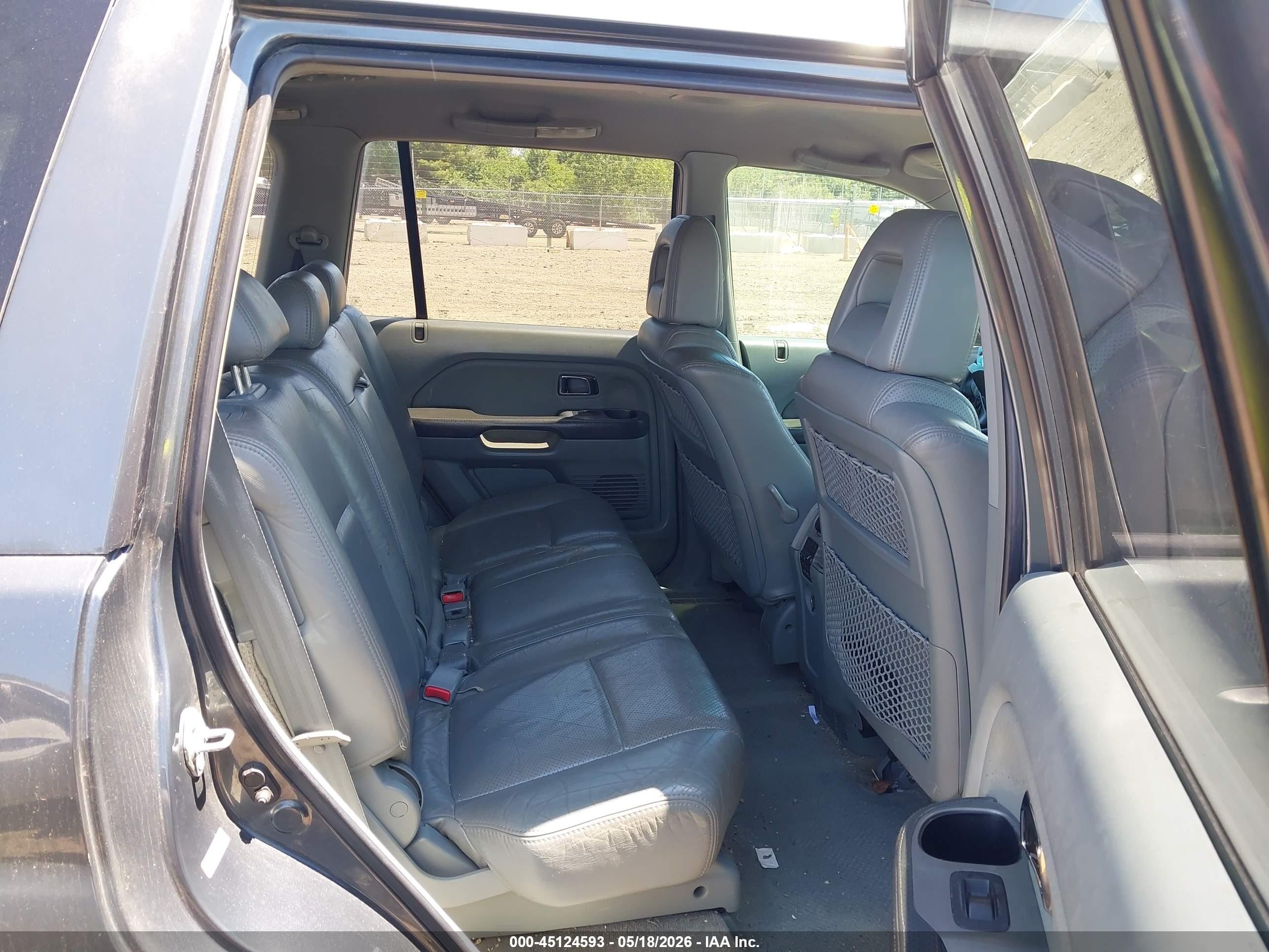 2004 Honda Pilot Ex-l Gray vin: 2HKYF18654H518257