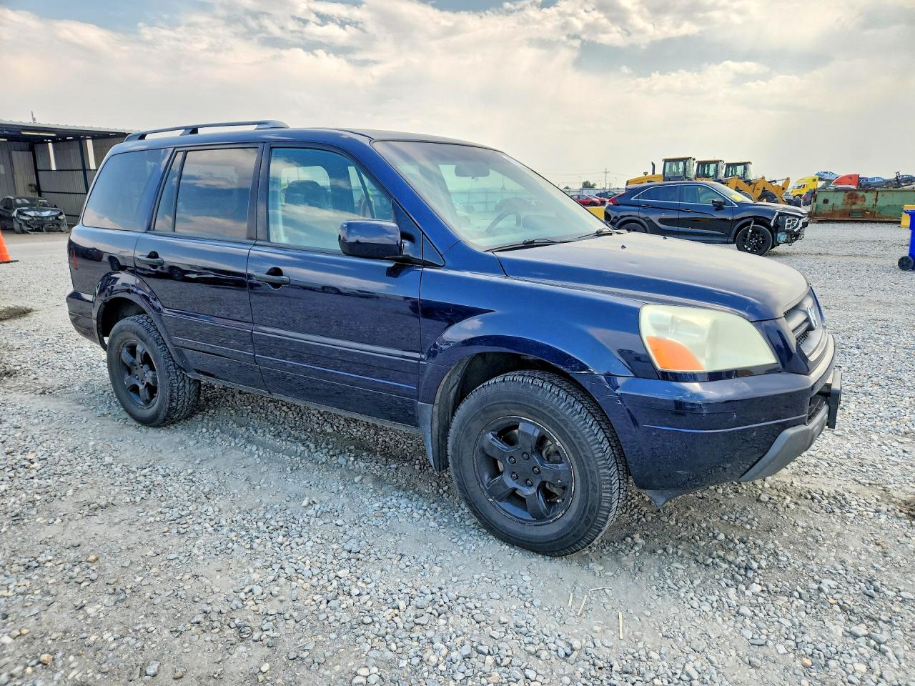 2004 Honda Pilot Exl Blue vin: 2HKYF18654H518954