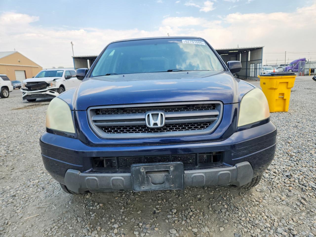 2004 Honda Pilot Exl Blue vin: 2HKYF18654H518954