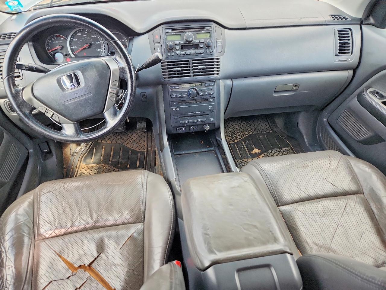 2005 Honda Pilot Exl Синий vin: 2HKYF18655H545010