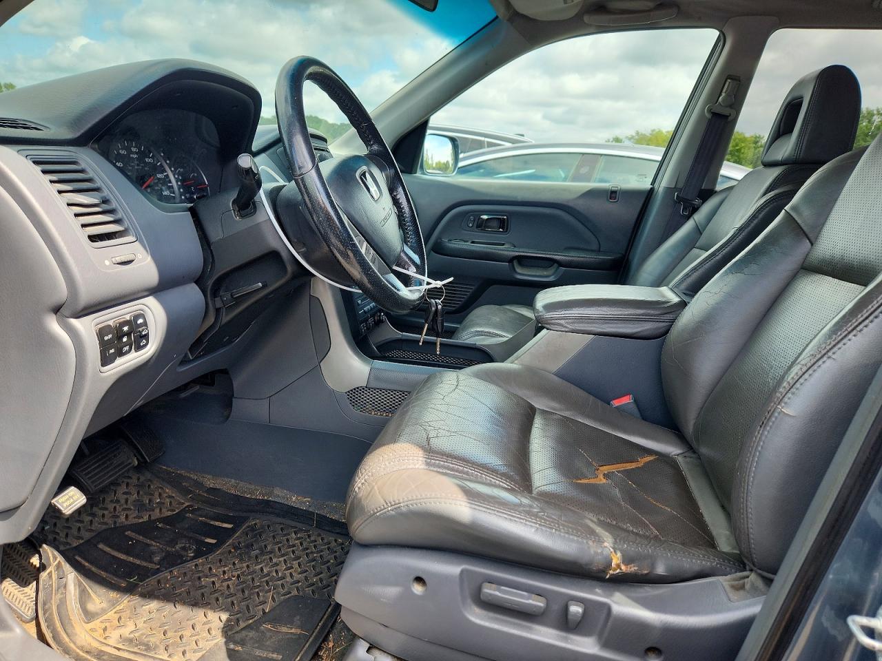 2005 Honda Pilot Exl Синий vin: 2HKYF18655H545010