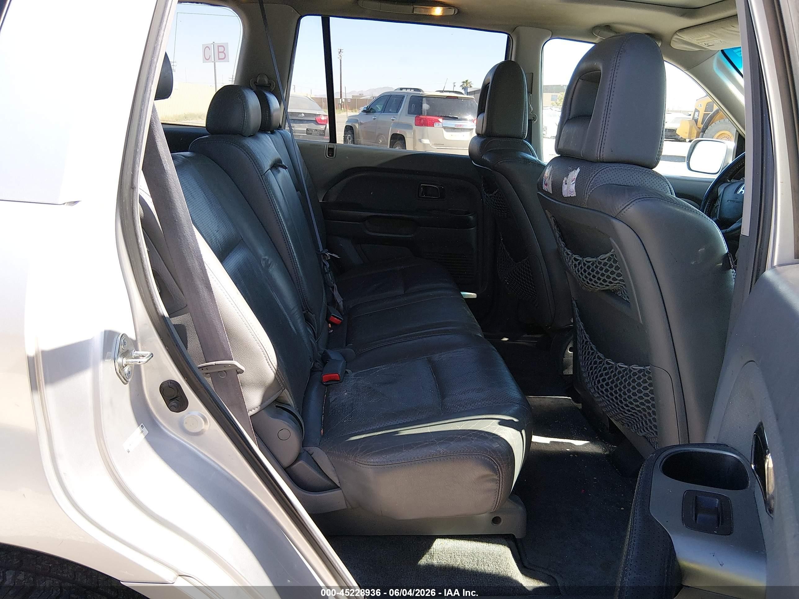 2005 Honda Pilot Ex-l Gray vin: 2HKYF18655H546481