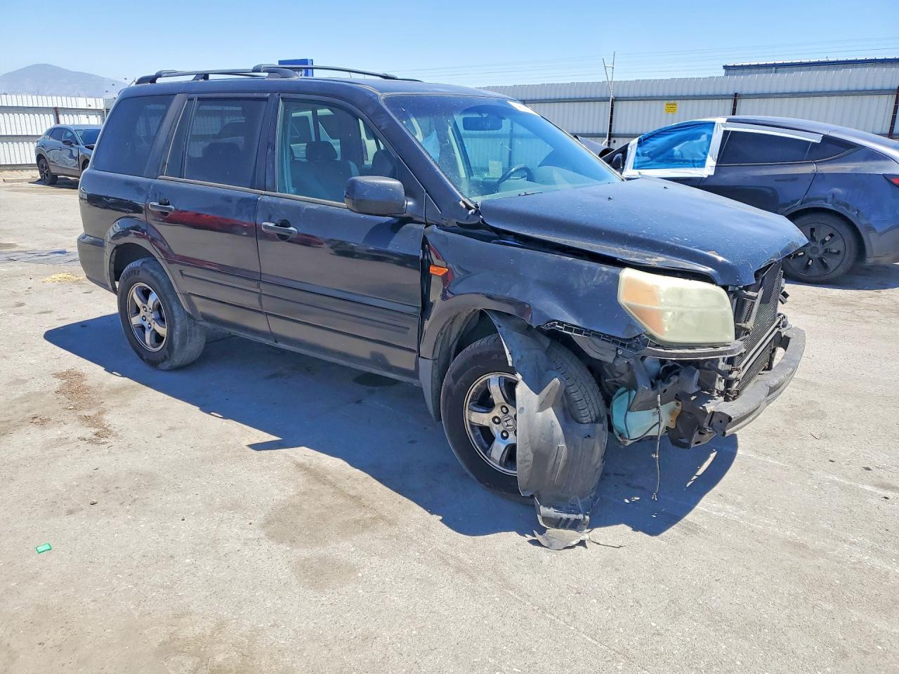 2006 Honda Pilot Ex Black vin: 2HKYF18656H520612