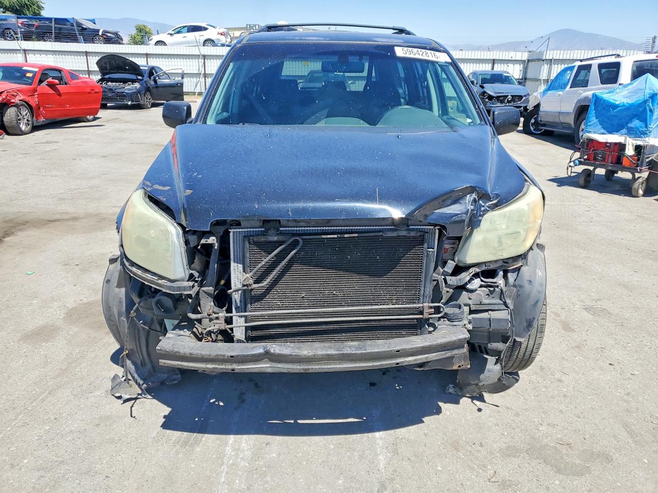 2006 Honda Pilot Ex Black vin: 2HKYF18656H520612