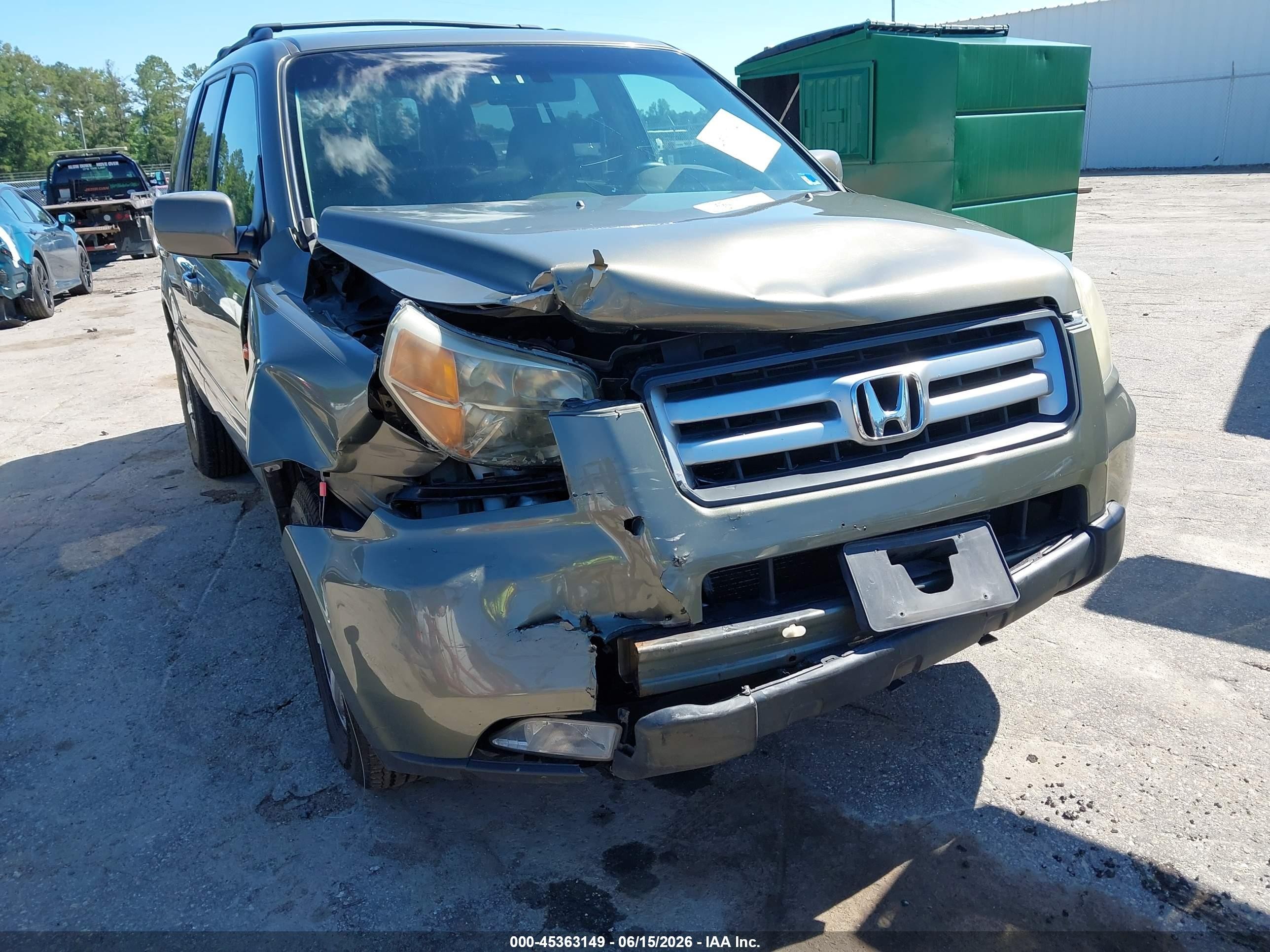 2007 Honda Pilot Ex-l Brown vin: 2HKYF18657H500913