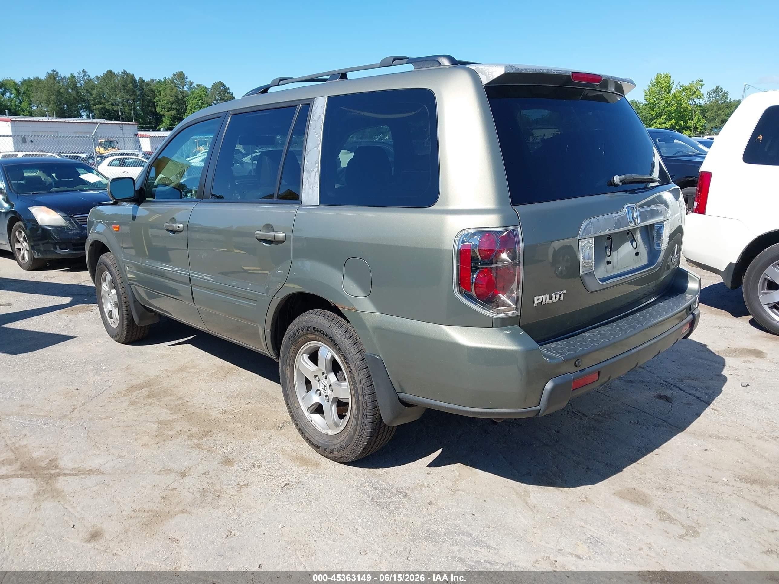 2007 Honda Pilot Ex-l Brown vin: 2HKYF18657H500913
