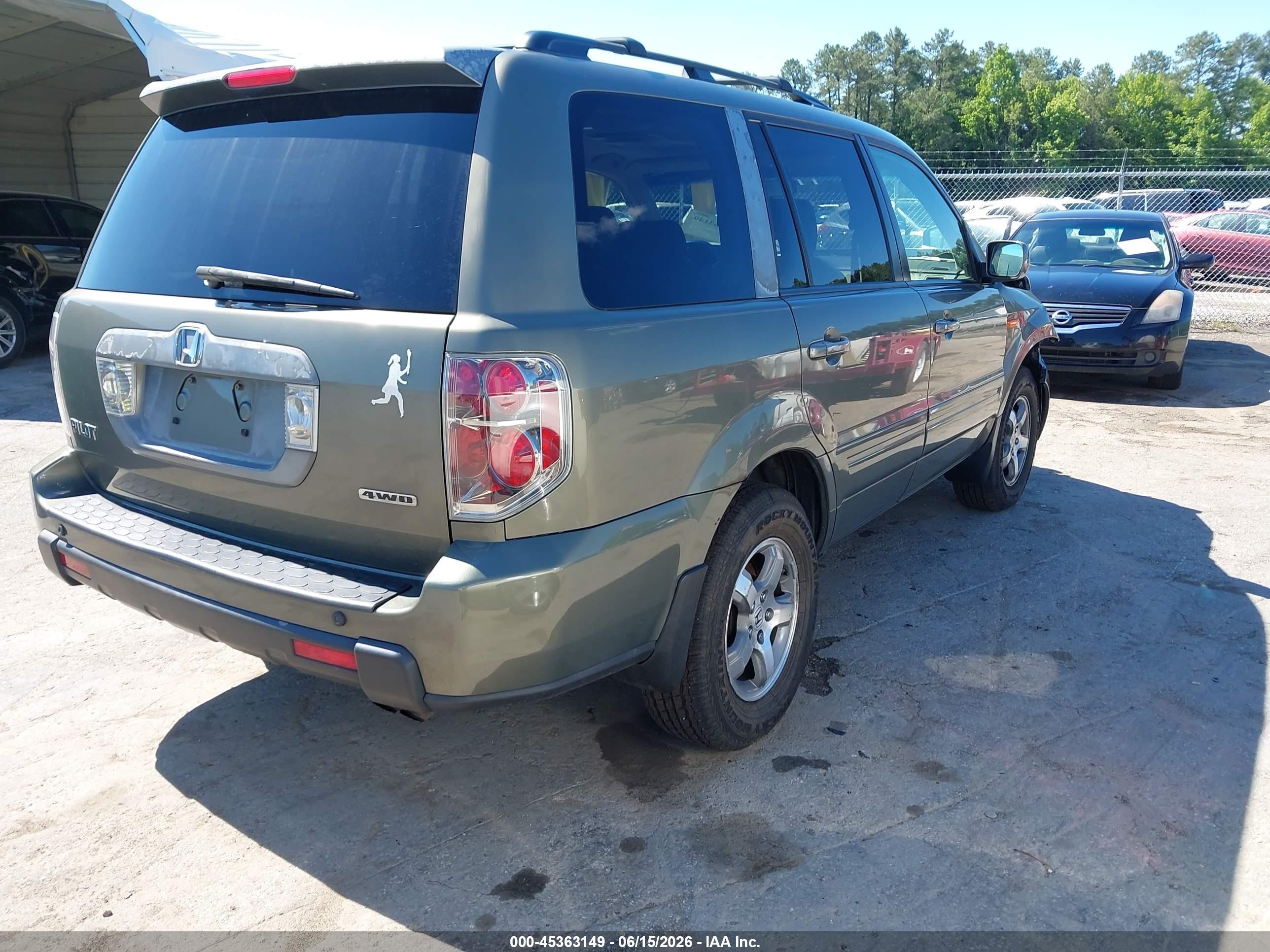 2007 Honda Pilot Ex-l Brown vin: 2HKYF18657H500913