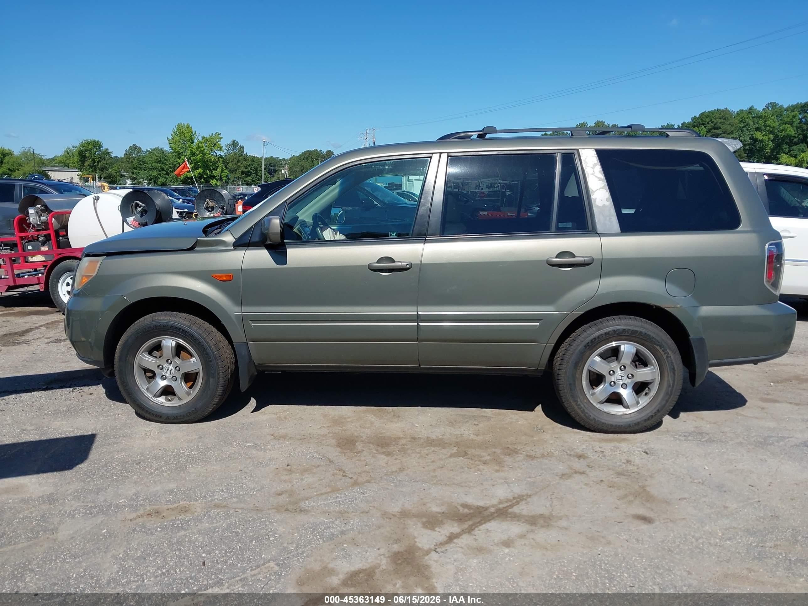 2007 Honda Pilot Ex-l Brown vin: 2HKYF18657H500913