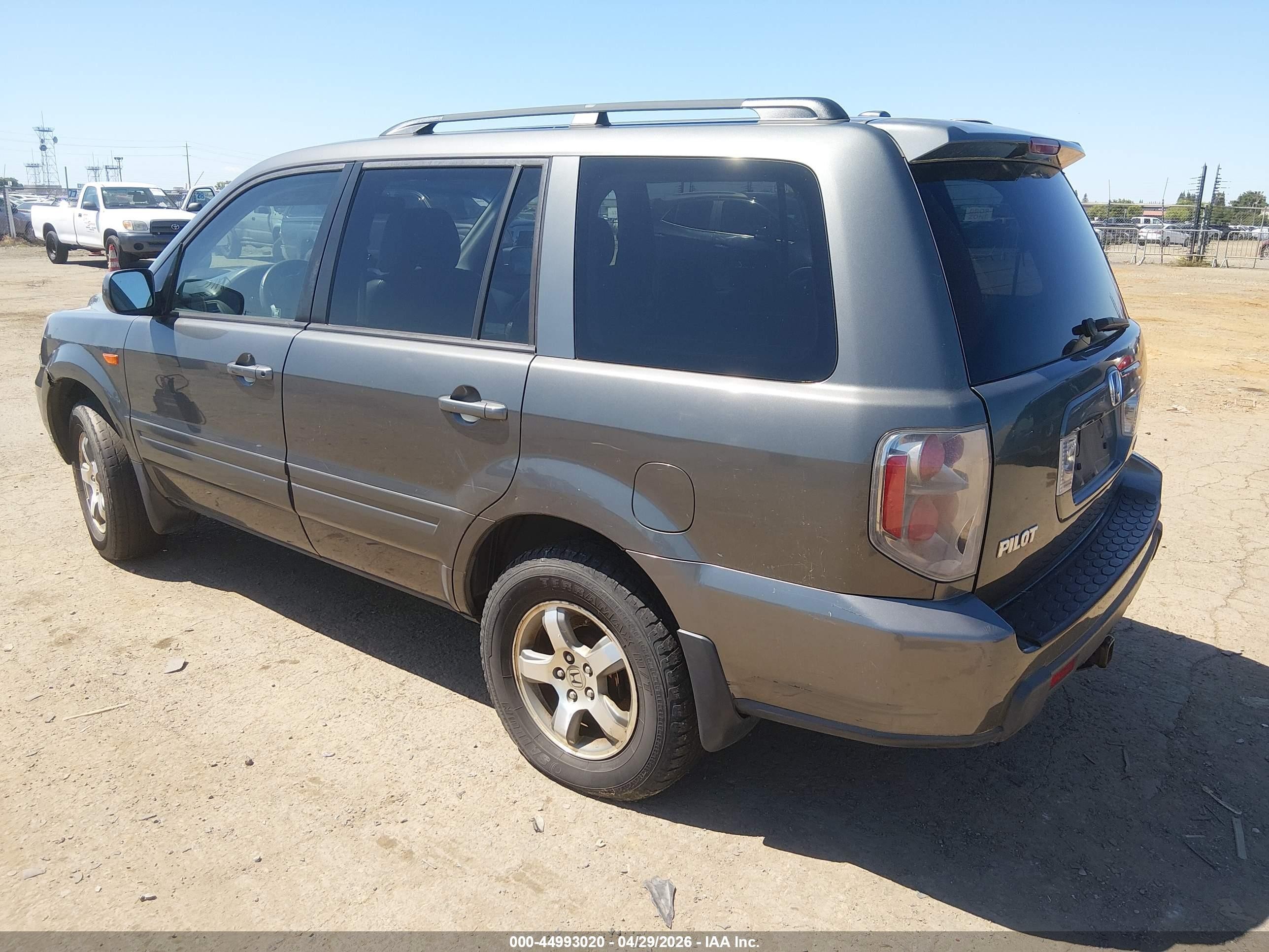 2007 Honda Pilot Ex-l Gray vin: 2HKYF18657H504315