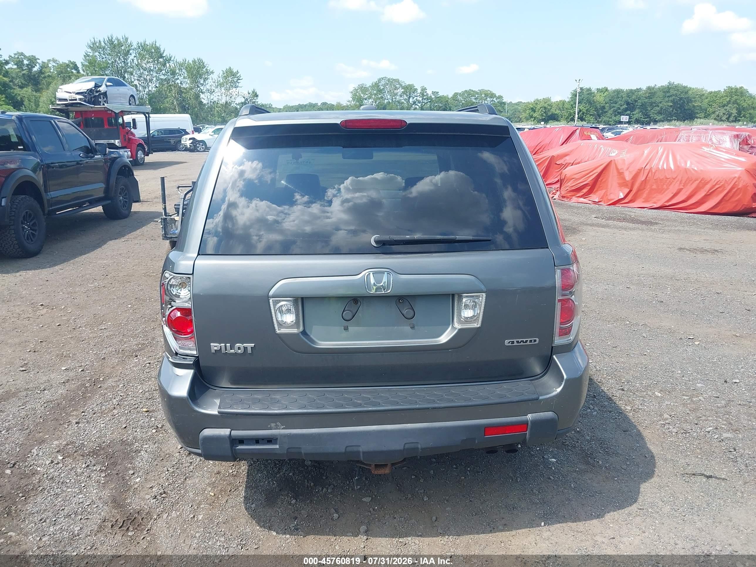 2007 Honda Pilot Ex-l Серый vin: 2HKYF18657H507425