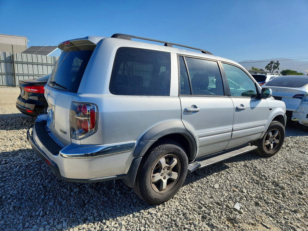 2007 Honda Pilot Exl Silver vin: 2HKYF18657H514097