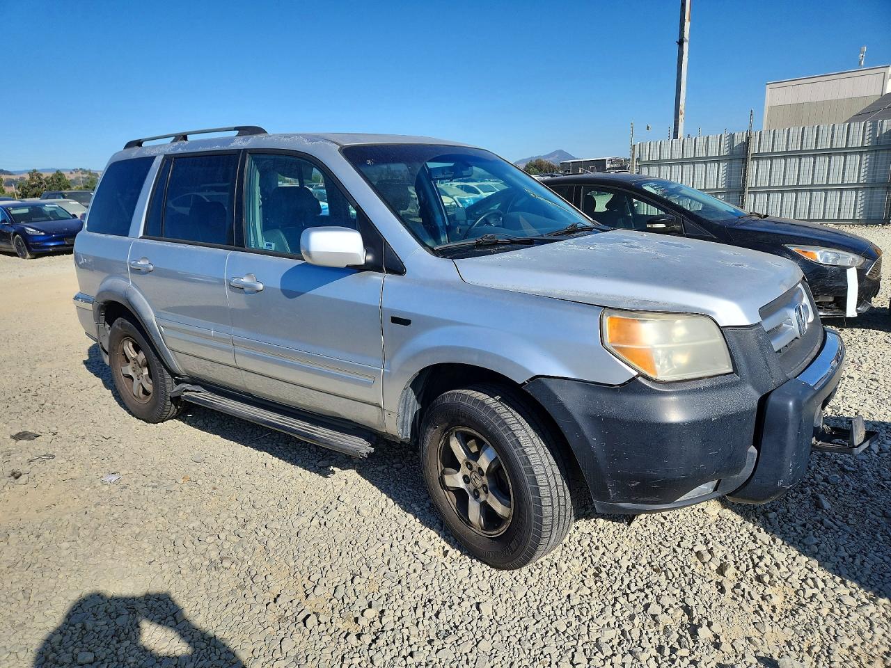 2007 Honda Pilot Exl Silver vin: 2HKYF18657H514097