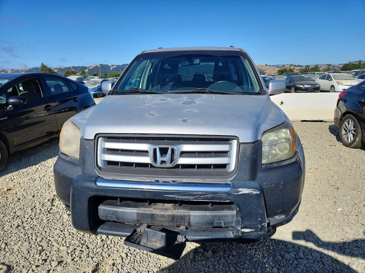 2007 Honda Pilot Exl Silver vin: 2HKYF18657H514097